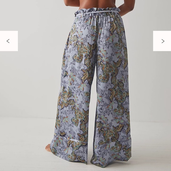 Free People Goddess Sleep Pants, Hazy Blue, Large - Picture 4 of 4
